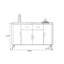 Buffet en bois manufacturé Modern White-1111871425