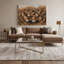 Oiseaux, art mural brun sur toile-1254001284