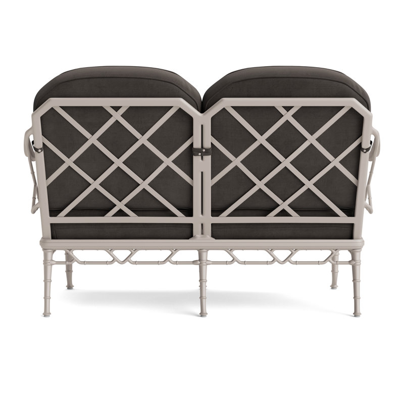 Calcutta Outdoor 2 - Seat Loveseat, Fusion Charcoal, Dove