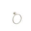 Emtek Modern Tubular Brass Towel Ring w/ Small Disc Rosette-1798934164
