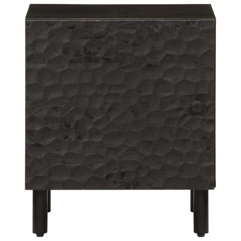 Woodbine 40cm W Iron Bedside Table, Black, Individual