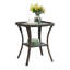 Table d'appoint d'extérieur en verre Tonry