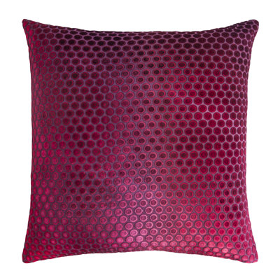 Dots Square Velvet Pillow Cover & Insert