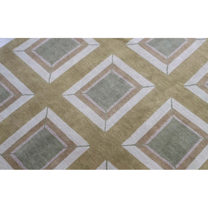 Tapis brun de haute qualité noué à la main