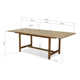 Brote 86.6'' Rectangular 8 - Person Outdoor Dining Set with Cushions