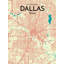 « dallas city map », reproduction d’impression sur affiche en tricolore-22632975
