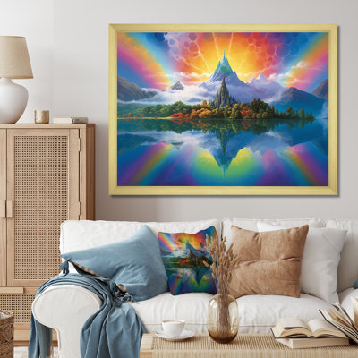 «Consciousness Of The Mountains Rainbow I», reproduction sur toile