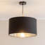 Stulin Linen Blend Lamp Shade in Black-1524042197