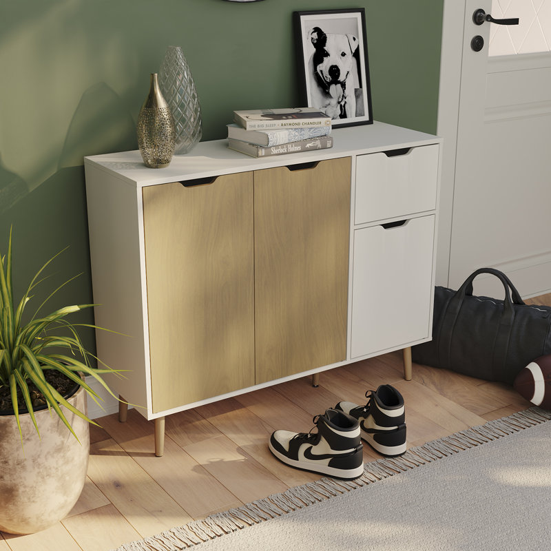 Dubberly Accent Cabinet, Oak/White
