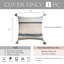 Housse de coussin décorative bord de mer bohémienne moderne 20 x 20 Coastal