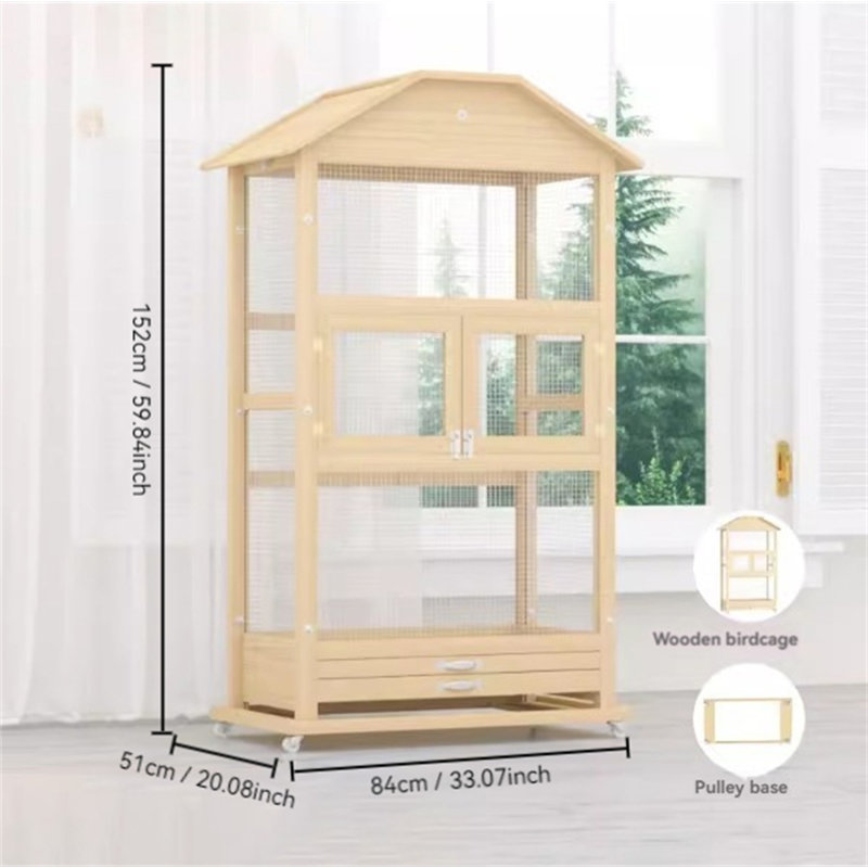 Cage à oiseaux Furtek, H 60 po x l 33 po x P 20 po