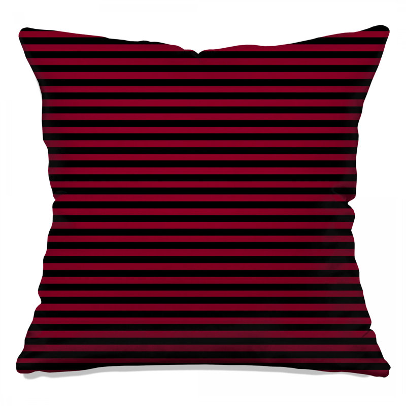 Stripes Throw Pillow, Pattern Double Sided Pillows, 14 x 14 inches