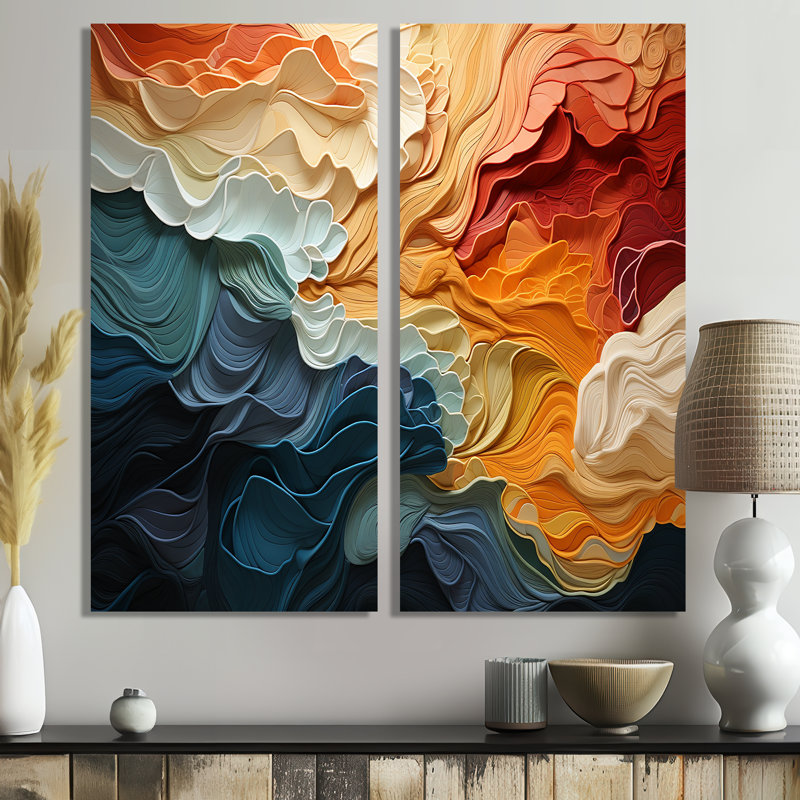 Biomorphism Organic Forms V - Art mural moderne, 40" H x 40" W, Wrapped Canvas, Does Not Apply