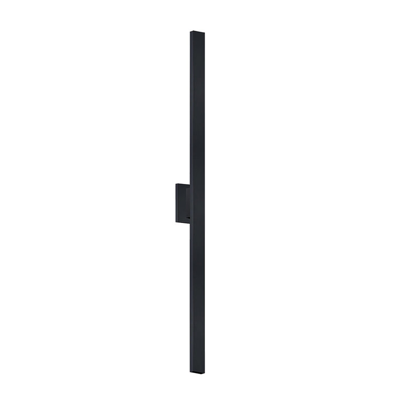 Doniece LED Wall Light, 12, 24" H x 4.5" W x 3" D, Matte Black