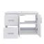 Ensemble de meuble-lavabo mural 36 po avec 2 portes et 2 tiroirs, tablette réglable-2127095523