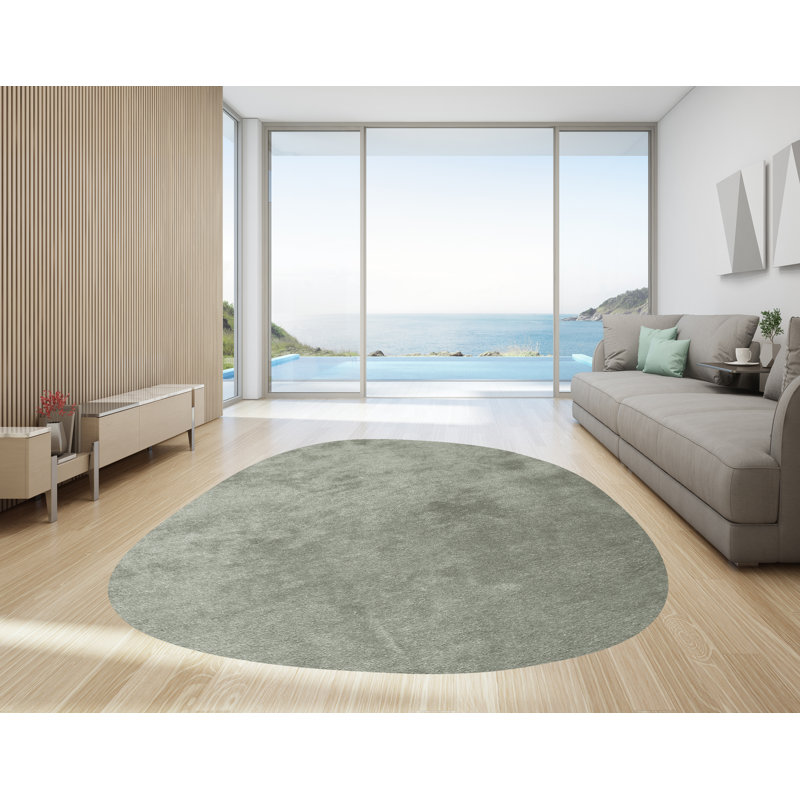 Bion Vinyl Machine Printed 136cm X 136cm Area Rug