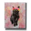 «Flower Crown Black Cat 2» par Furbaby Affiliates, art mural sur toile-101649640