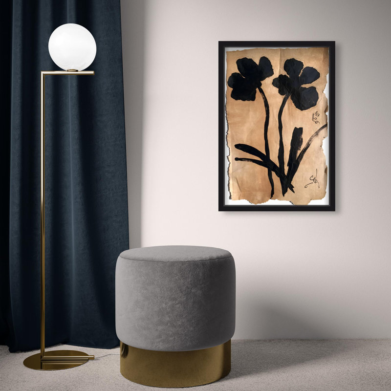 Oliver Gal Artistry in Bloom II Abstract Floral - Luxury Shadowbox Framed Wall Art, Black, 25.5" H x 17.5" W