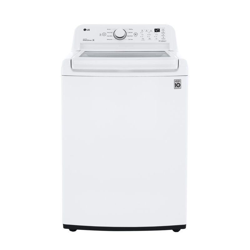 LG 4.5 cu. ft. Ultra Large Capacity Top Load Washer with TurboDrum Technology, White