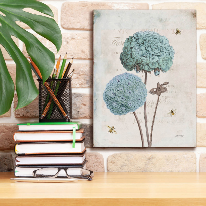 Ophelia & Co., «Geranium Study 2» par Katie pertiet, art mural sur toile, H 16 po x l 12 po x P 0,75 po