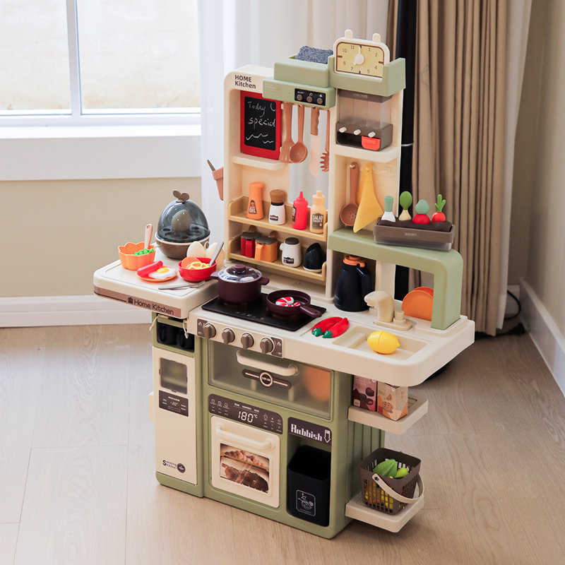 Play Kitchen Set With 88pcs Kitchen Accessories