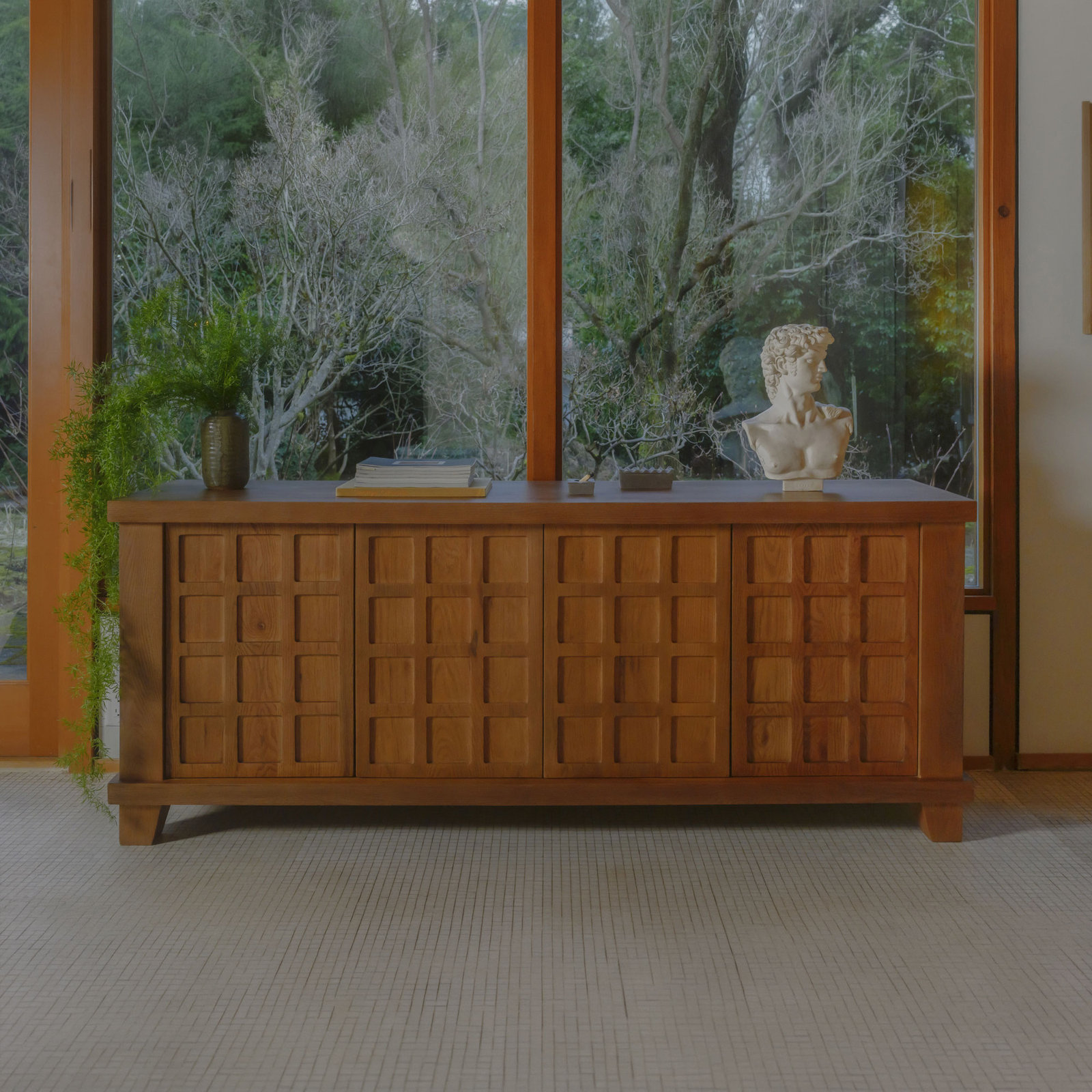 Martelle Sideboard Red Oak, Red
