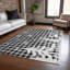 Tapis gris renne de Noël intérieur / extérieur lavable à la machine-2136932061