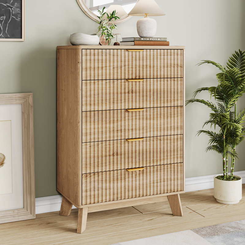 Metal 5 - Drawer Rectangle Accent Chest
