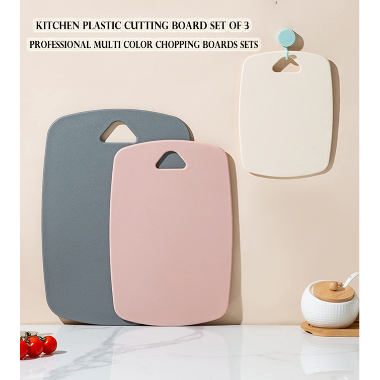 Plastic Cutting Boards for kitchen Meat Veggies Fruits Cutting