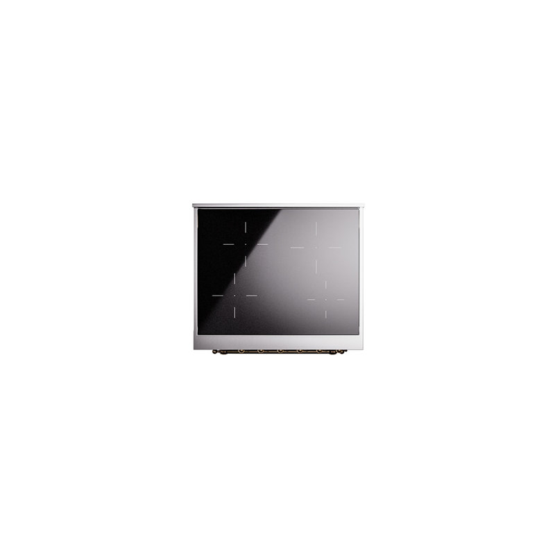ILVE Nostalgie II 30 in Induction Range, Glossy Black/Bronze