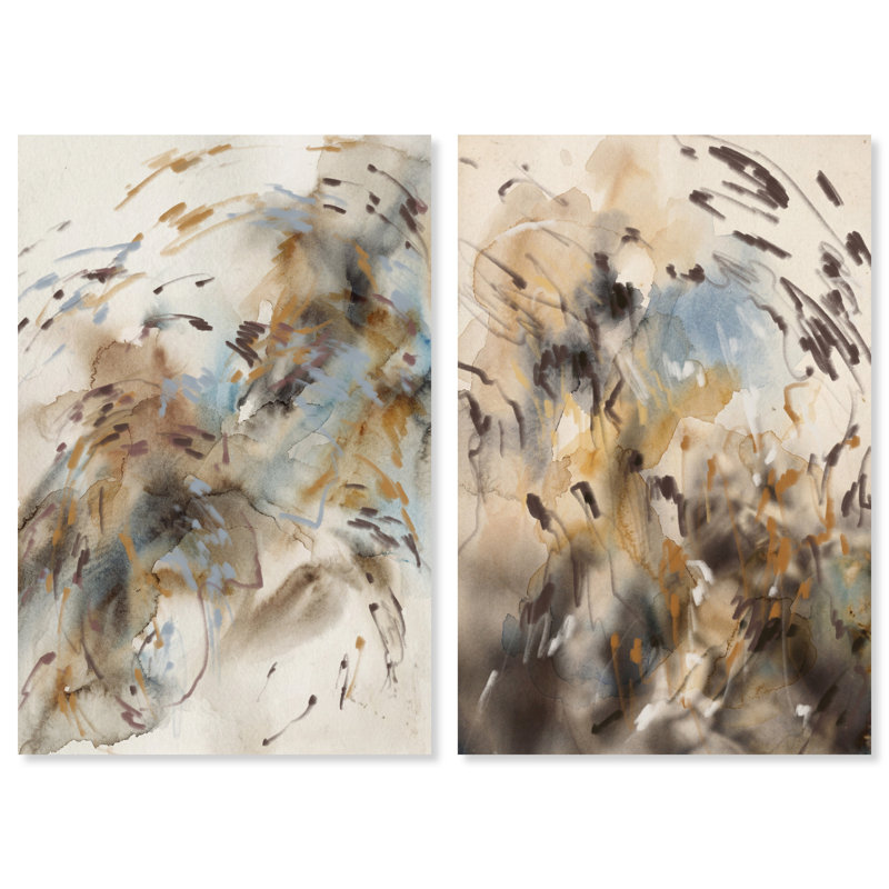 Mindfulness Set Set by Oliver Gal, 108"H x 72"W, Gallery Wrapped