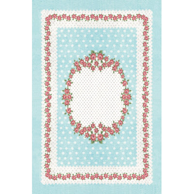 Tapis tissé de qualité supérieure, 5,2 x 7,5 pieds, 100% polyester, hauteur de velours de 0,3 po | Antibactérien, antidérapant, dessous lavable à la machine | Conception imprimée numérique 3D, idéale pour le salon et la chambre à coucher
