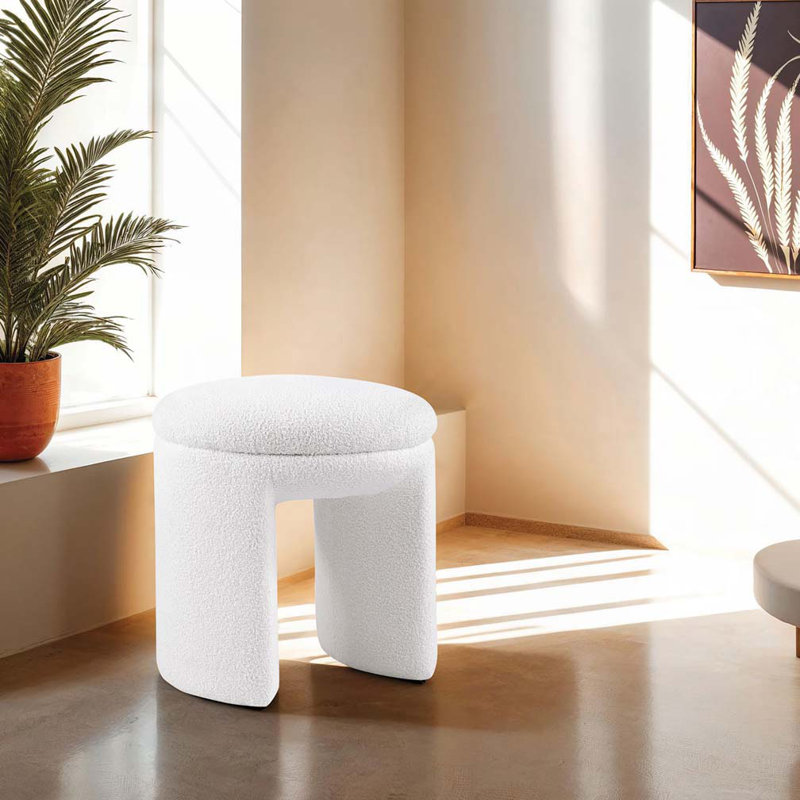 Tabouret d'appoint Teddy, Beige