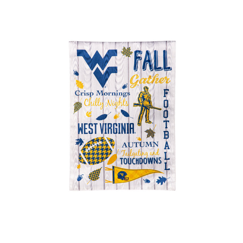 Double face 18 H x 12,5 l, NCAA West Virginia