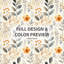 Ensemble de housse de couette et de coussin Boho Bedding 5 - Orange Botanical Sand Garden-124113287