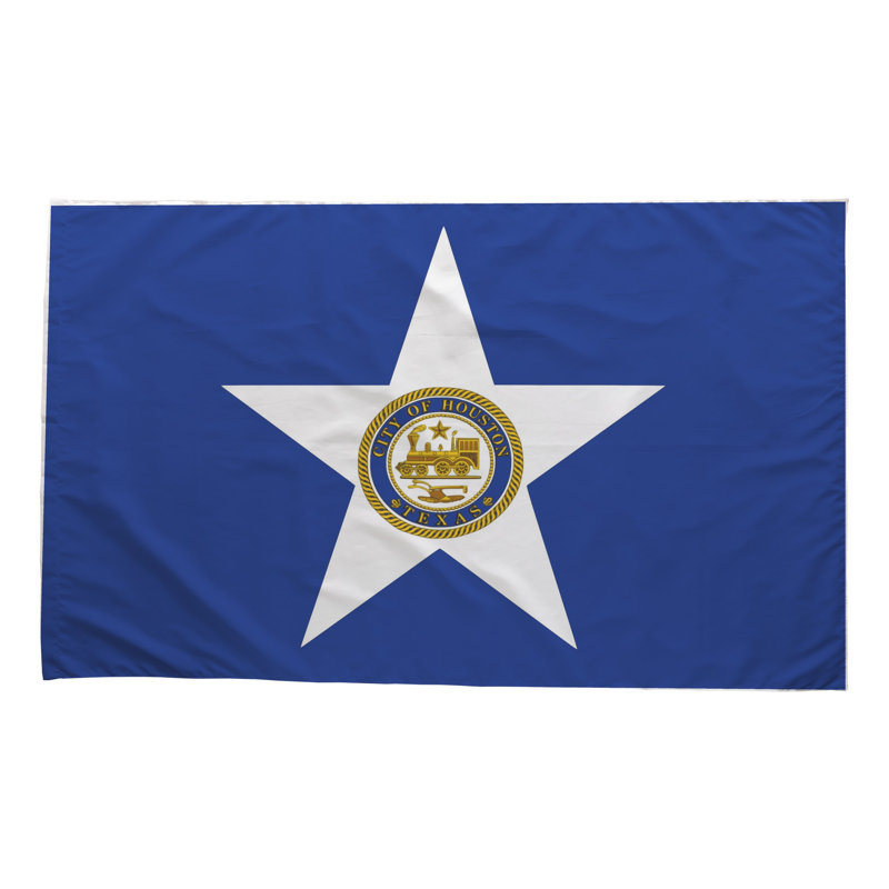Drapeau de la ville de Houston — Drapeau extérieur, 36" H x 60" W