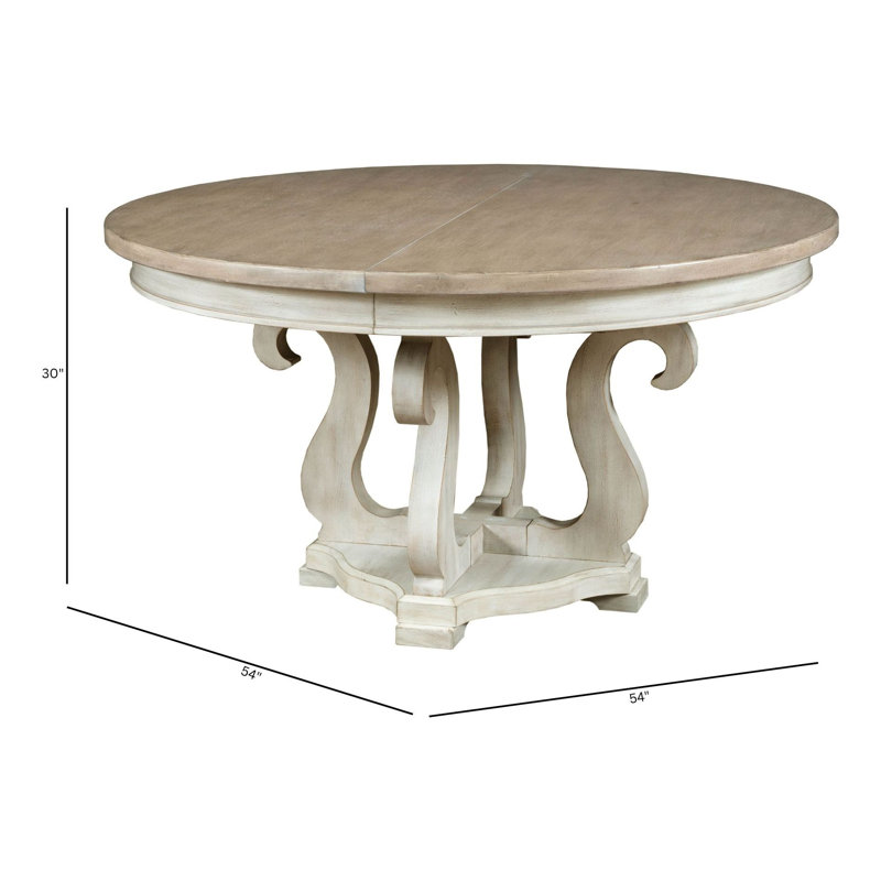 Oakman Extendable Round Dining Table