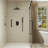 14" ADA Safety Grab Bar Shower System with 10-Inch Rain Shower and Handheld Spray