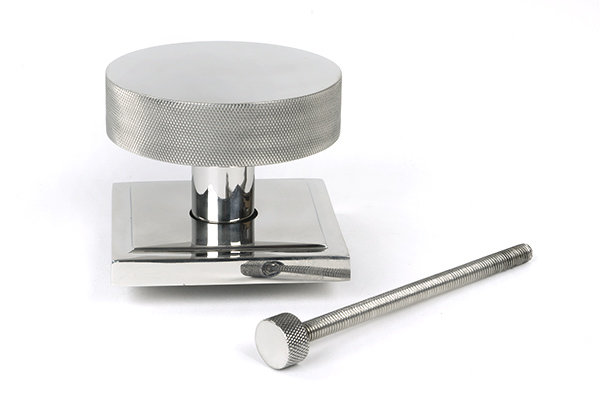 Brompton Single Dummy Door Knob , Polished Marine