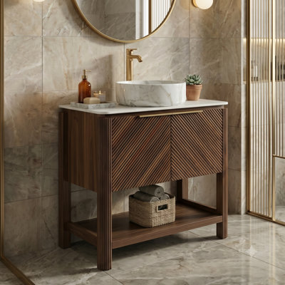 Meuble-lavabo autoportant Linea