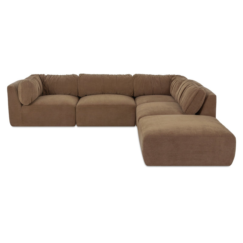 Matina Dream Modular Sectional Oatmeal, Tan Polyester