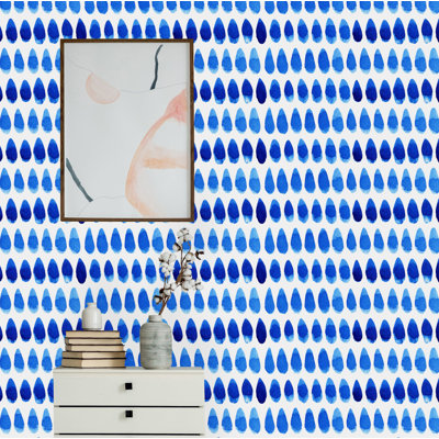 Rouleau de papier peint adhésif Raindrops