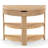 Christy Reeded Half Moon Console Table-1127455183