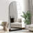 71H"×31"W Arch Full Length Mirror Wall Mirror with Stripe Wood Frame-625857340