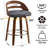 Mahtab Upholstered Swivel Bar Stools-674951276-674951274