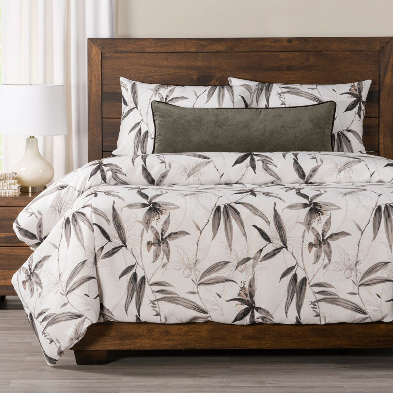 Tropical Floral Print Duvet Cover & Insert Set, Full Duvet Cover + 2 Standard Shams