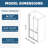 Universal Pivot Shower Door With 1/4" Tempered Glass - Matte Black, 1 3/8" Adjustable, 36000 Open And Close Tests, Leakage- Function Adjustment, Glass, Inspections, Leak Nature