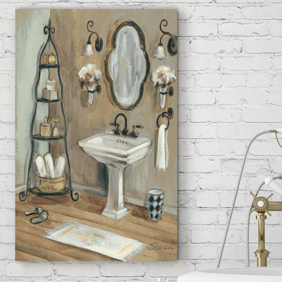 Français bath i, reproduction d’art sur toile tendue