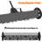 24'' Rolling Magnetic Sweeper with Wheels, Push-Type Magnetic Pick Up Sweeper