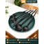 Ensemble de couverts 30 pièces en acier inoxydable pour 6 personnes, ensemble de coutellerie moderne brossé mat avec cuillères, fourchettes et couteaux, ensemble d'ustensiles allant au lave-vaisselle pour la cuisine et l'hôtel